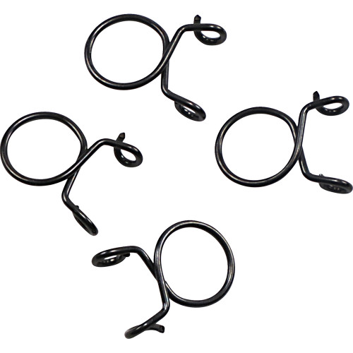 All Balls  Refill Clamp Kit - Fuel Line/Wire - Parallel Ear - Black - 12 mm - 4 Pack Image 1