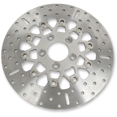 EBC 2000-2009 Harley-Davidson FXSTB Night Train Custom Rear Brake Rotor - Silver Wide Band Round Image 1