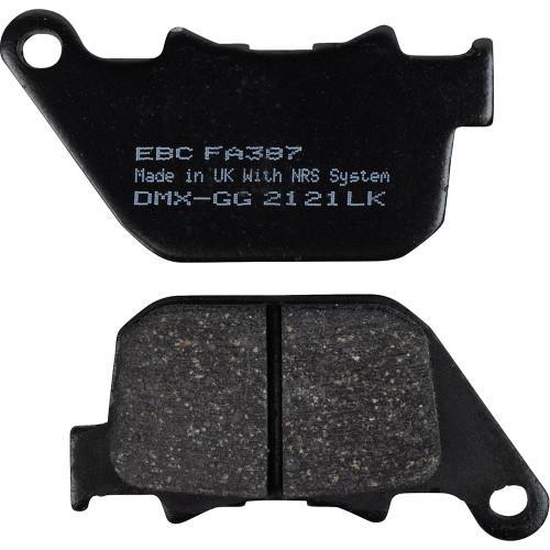 EBC 2004-2008 Harley-Davidson XL1200R Sportster 1200 Roadster Organic Kevlar Rear Brake Pads Image 1