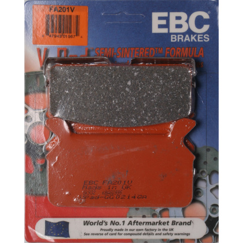 EBC 1999 Harley-Davidson FLHT Electra Glide Standard Semi-Sintered Rear Right Brake Pads Image 1