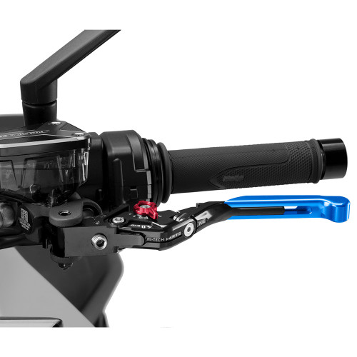 Puig 4.0 Folding Extendable Clutch Lever Black Lever / Blue Extender / Red Selector