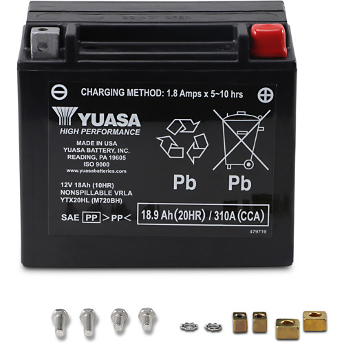 Yuasa 2010-2011 Ski-Doo Grand Touring 1200 SE High Performance AGM Maintenance-Free Battery Image 1