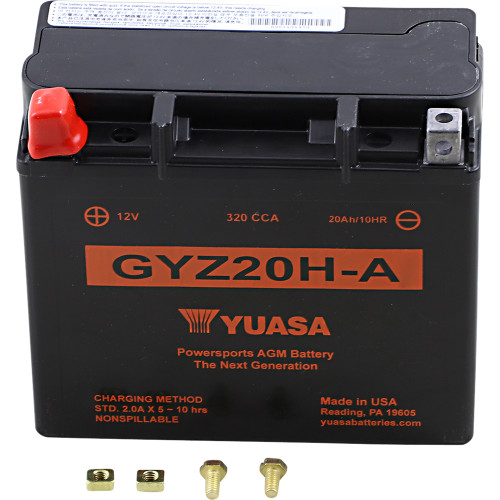 Yuasa 2016-2017 Arctic Cat 700 TRV LTD 4x4 GYZ Factory-Activated AGM Maintenance-Free Battery Image 1