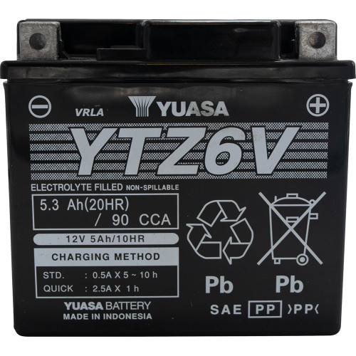 Yuasa 2020-2024 Kawasaki KLX300R AGM Maintenance-Free Battery Image 1