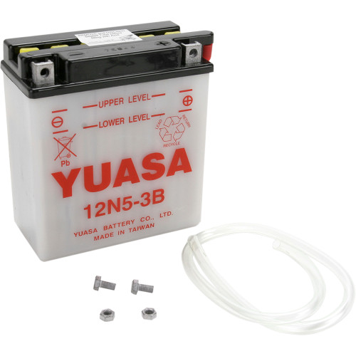 Yuasa 1969-1970 Suzuki T 350 Rebel Conventional Battery Y12N5-3B Image 1