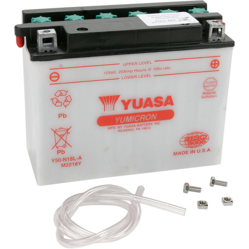 Yuasa 1989-1996 Harley-Davidson FLHTCU Electra Glide Ultra Classic Conventional Battery Image 1