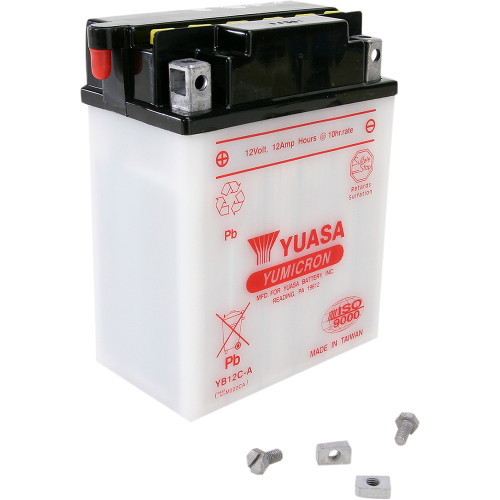 Yuasa 1992-1996 Yamaha YFB250 Timberwolf 2x4 Conventional Battery Image 1
