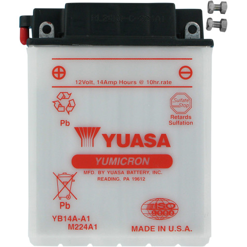 Yuasa 1986 Yamaha YTM225 Tri-Moto Conventional Battery Image 1