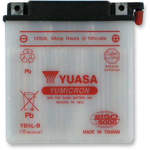 Yuasa 1972 Suzuki T250 Conventional Battery YB5L-B Image 1