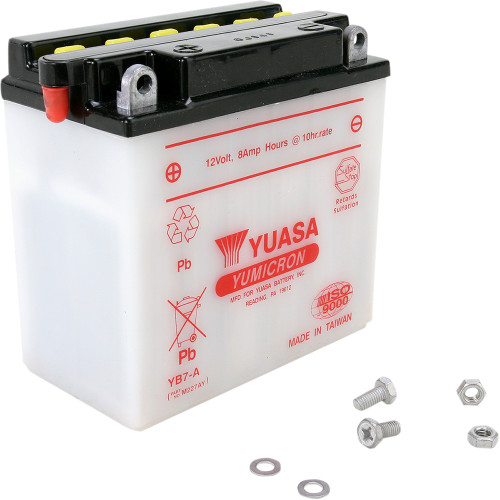 Yuasa 1968-1975 Suzuki T500 Titan Conventional Battery YB7-A Image 1