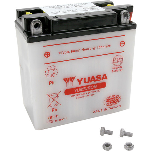 【 Yuasa 1973 Honda CL175K Scrambler Conventional Battery YB9-B