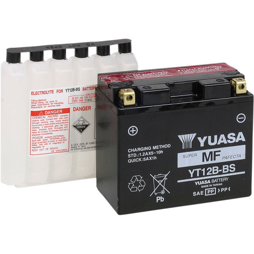 Yuasa 2005-2009 Yamaha FZS600 FZ6 AGM Maintenance-Free Battery Image 1