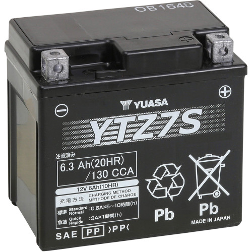 Yuasa 2016-2022 Polaris Sportsman 110 EFI High Performance AGM Maintenance-Free Battery Image 1