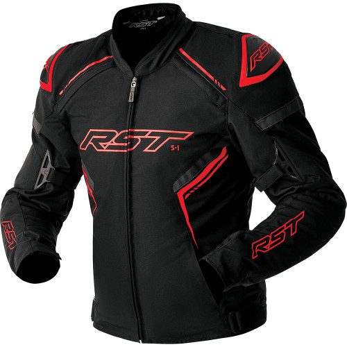 RST S-1 D3O CE Textile Jacket Black/Red