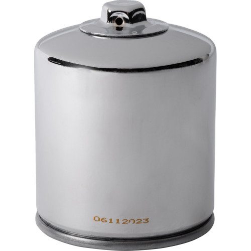 HiFloFiltro 2000-2009 Harley-Davidson FXSTB Night Train Performance Oil Filter - Chrome Image 1