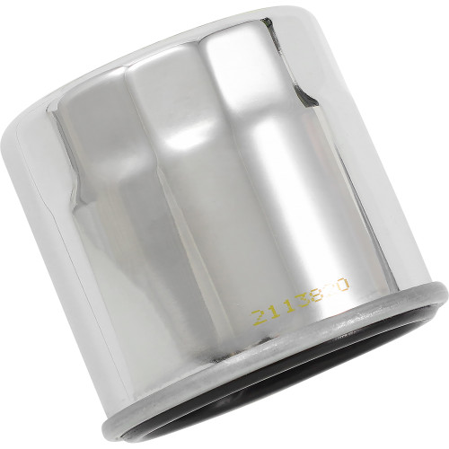 HiFloFiltro 2004-2007 Suzuki LT-A400F Eiger 4x4 Auto Oil Filter - Chrome Image 1