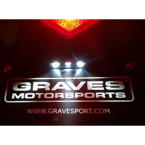 Graves Motorsports Universal License Plate Light