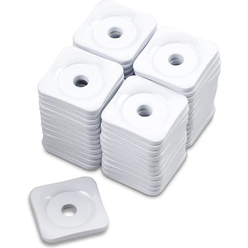 Woody's Grand Digger Support Plates Powder Coated / White Square 48 Pack