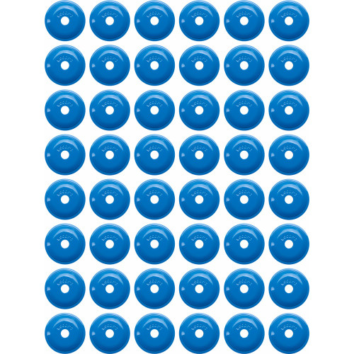 Woody's Grand Digger Support Plates Blue Round 48 Pack
