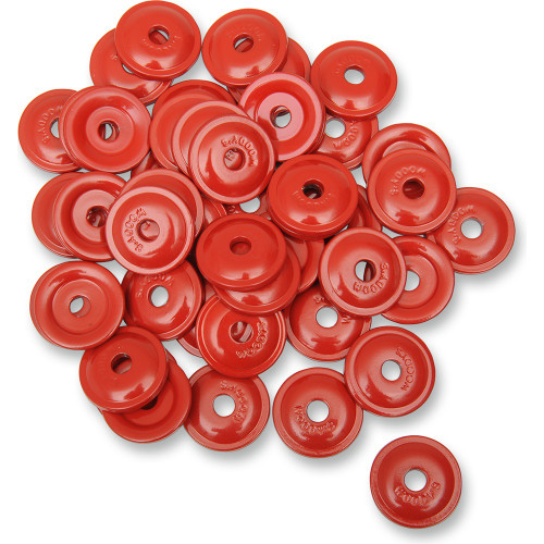 Woody's Round Digger 5/16" Aluminum Support Plates Red 48 Pack Support Plate