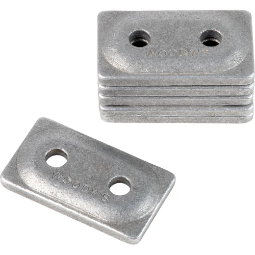 Woody's Double Digger Aluminum Support Plates Natural 6 Pack