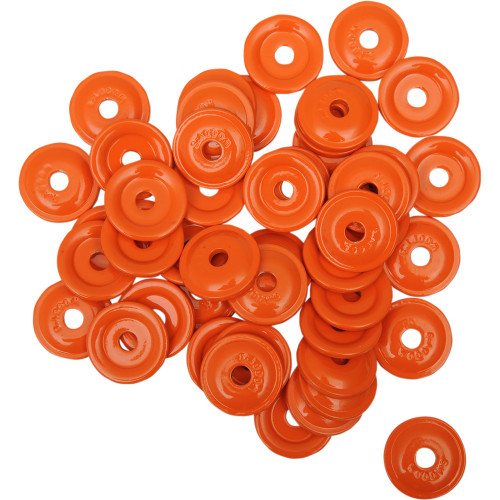 Woody's Round Digger 5/16" Aluminum Support Plates Orange 48 Pack Support Plate