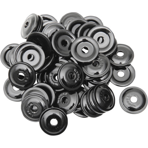 Woody's Round Digger 5/16" Aluminum Support Plates Black 48 Pack Support Plate
