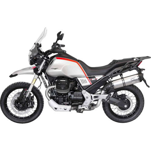 Leo Vince 2021 Moto Guzzi V85 TT Adventure E4 LV One EVO Slip-On Muffler Carbon Fiber