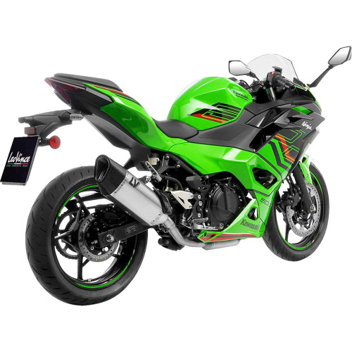 Leo Vince 2024 Kawasaki EX500 Ninja 500 40th Anniversary Edition ABS LV-14 R Slip-On Muffler Stainless Steel
