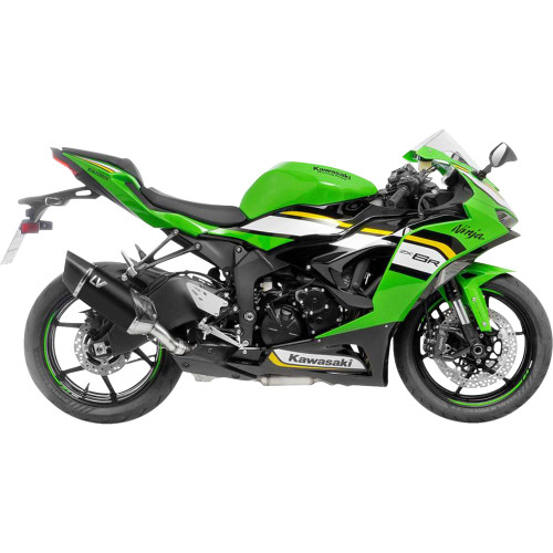 Leo Vince 2019-2020 Kawasaki ZX636 Ninja ZX-6R ABS LV-14 R Black Edition Slip-On Muffler