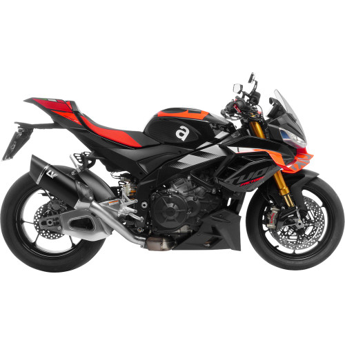 Leo Vince 2021-2026 Aprilia RSV4 1100 LV-14 R Slip-On Muffler Black / Ceramic Stainless Steel