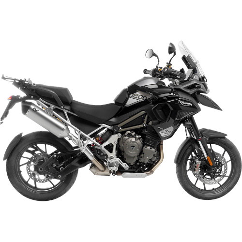 Leo Vince 2022-2025 Triumph Tiger 1200 Rally Explorer LV-14 Slip-On Muffler Natural