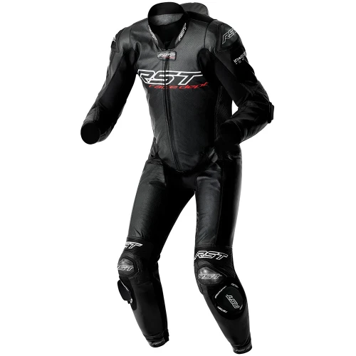 RST V4.2 D3O Kangaroo Airbag One Piece Leather Race Suit Black