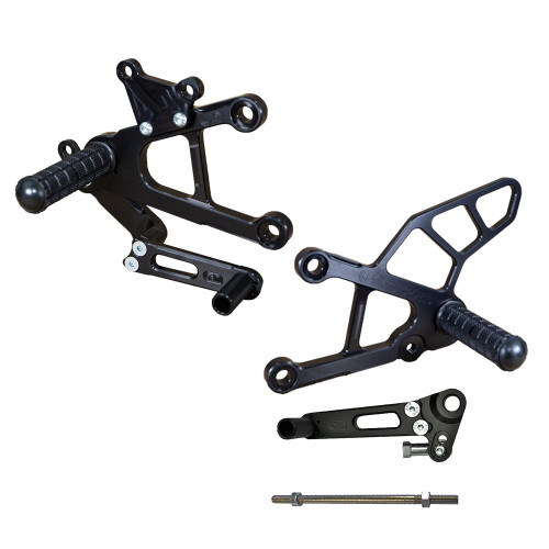 Woodcraft Kawasaki ZX6R 2005-2006 Rearsets Complete Kit