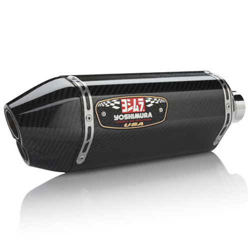 Yoshimura Suzuki GSX-R600 11-26 Street R-77D Slip On Exhaust SS-CF-CF