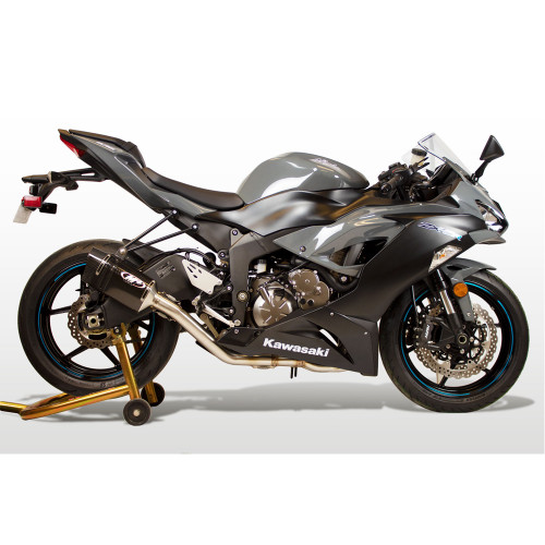 zx6r m4マフラー　スリップオン M4 Exhaust ZX-6R 2009-2026 スリップオン GP19 ブラック KA6922-GP19