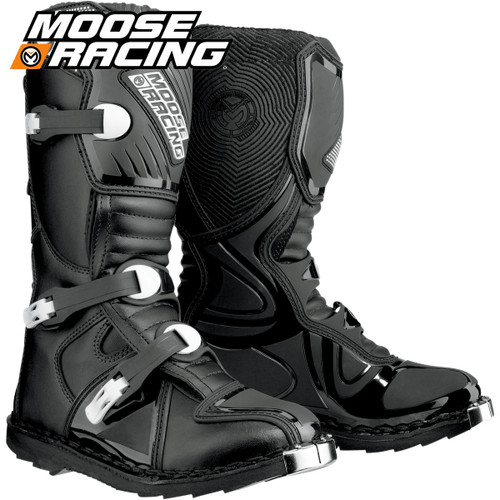 Moose Racing M1.2 ATV Boots Black - Sportbike Track Gear