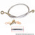 Vortex HONDA CRF150R 07-15 Stainless Steel Front Brake 1-Line Kit Clear 1