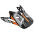 Arai VX-Pro4 Replacement Visor Bogie Orange Arai VX-Pro4 Replacement Visor Bogie Orange