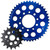Driven 520 Chain and Sprocket Kit BMW S1000RR 13-18 HP Forged Wheels Blue Aluminum Rear Sprocket