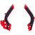 Acerbis Gas Gas EX 450F 2021-2022 X-Grip Frame Guards - Red/Black - TC Image 1