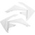 Acerbis Honda CRF450R 2009-2012 Radiator Shrouds - White - CRF Image 2