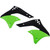 Acerbis Kawasaki KX 250 F 2006-2008 Radiator Shrouds - '06 OE Green/Black - KX250F Image 1
