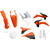 Acerbis KTM 125 SX 2013-2014 Full Replacement Body Kit - OE Orange/Black/White - KTM Right / Left / Rear / Front Image 3