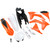 Acerbis KTM 150 SX 2011 Full Replacement Body Kit - OE Orange/Black/White - KTM Image 1