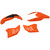 Acerbis KTM 200 XC-W 2008-2011 Standard Replacement Body Kit - Orange/Black - KTM Right / Front / Left / Rear Image 1