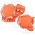 Acerbis KTM 300 EXC TPI 2020-2021 X-Power Cover Kit - Orange Image 1