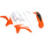 Acerbis KTM 300 XC-F 2011-2012 Standard Replacement Body Kit - '12 OE Orange/White - KTM Rear / Left / Front / Right Image 1
