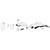 Acerbis KTM 450 SX-F FE 2012 Full Replacement Body Kit - Black/White - KTM Right / Front / Left / Rear Image 4