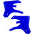 Acerbis Yamaha WR 250 F 2005-2006 Radiator Shrouds- YZ Blue - YZF Image 1